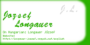 jozsef longauer business card