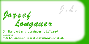 jozsef longauer business card